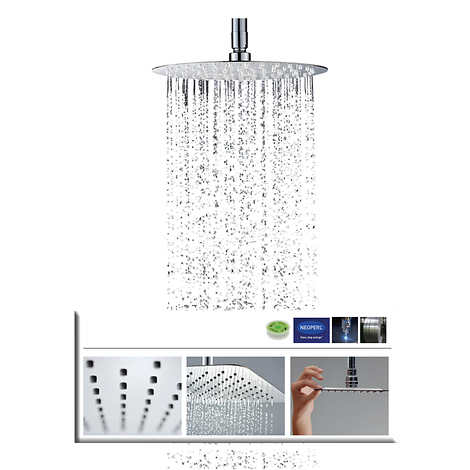 Akuaplus Elite Pressure Balance Shower Post with Rainfall Shower Head