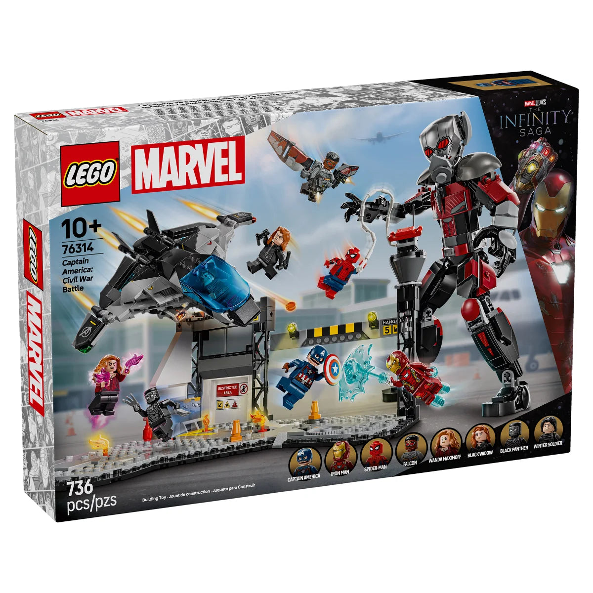 LEGO Marvel Captain America Civil War Action Battle Building Toy Set