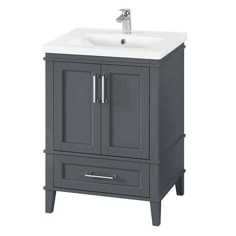 OVE Decors Navata 24 in. Vanity With White Ceramic Top