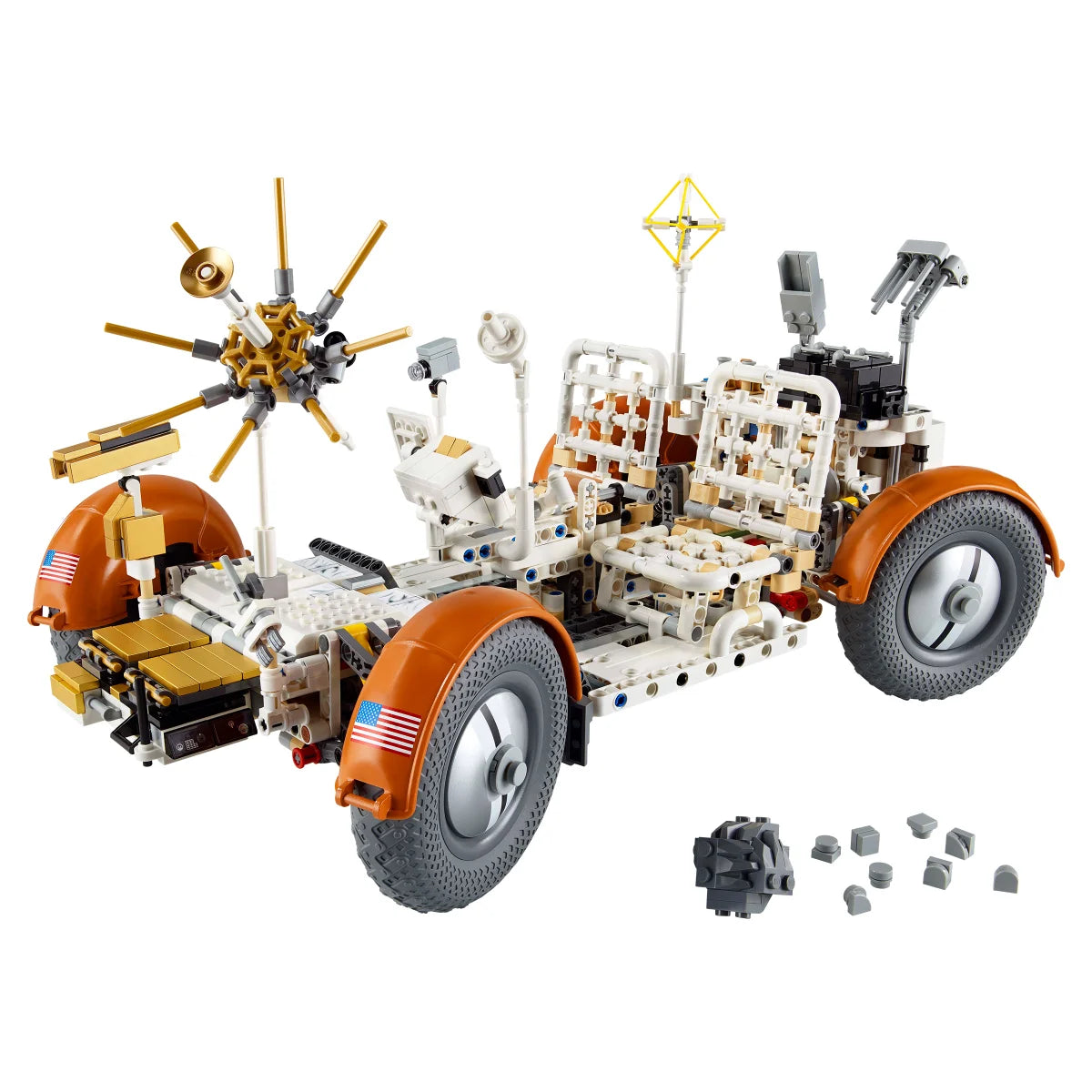 LEGO Technic NASA Apollo Lunar Roving Vehicle – LRV Space Set with Bonus Creator 3 in 1 Space Astronaut Toy Set, Science Toy