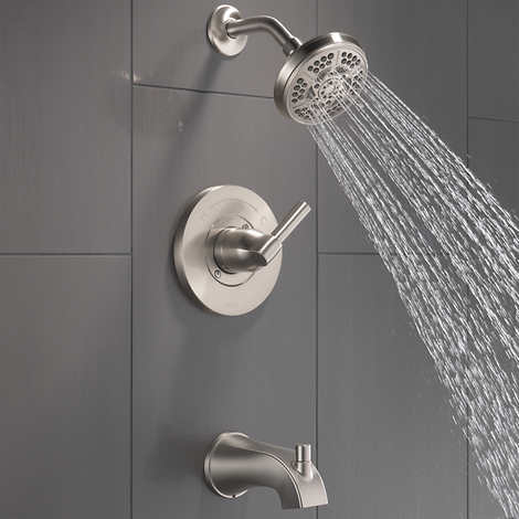 Delta Becker Monitor 14 Series Single Handle Tub and Shower Faucet