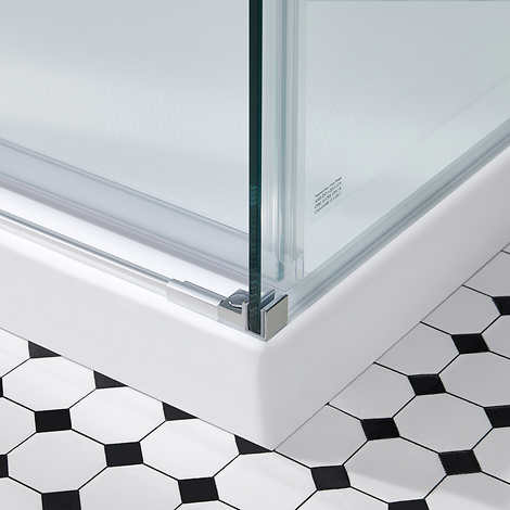 OVE Kelsey 48 in. x 32 in. Corner Shower Kit with Base