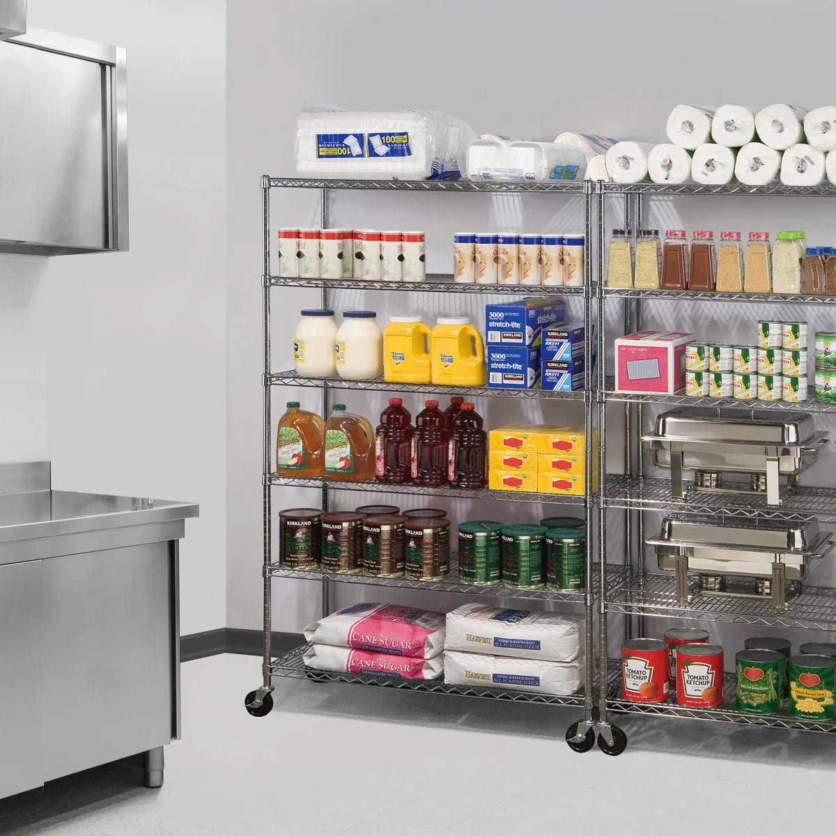 Seville Classics 6 Tier NSF Steel Wire Shelving Rack