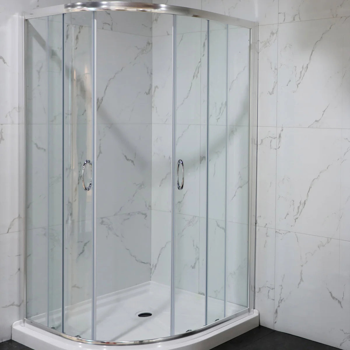 Jade Riley Neo-Round Corner Shower Enclosure with Base