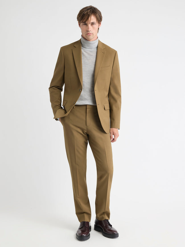 Slim-Fit Wool Suit Pant