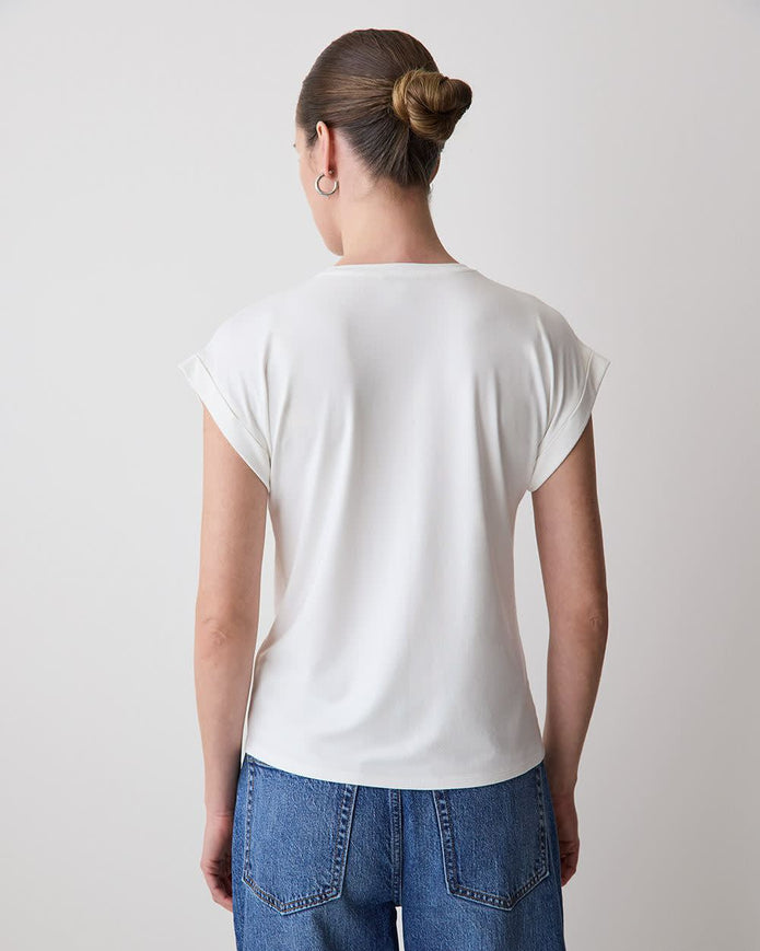 Extended-Sleeve Crew-Neck Tee