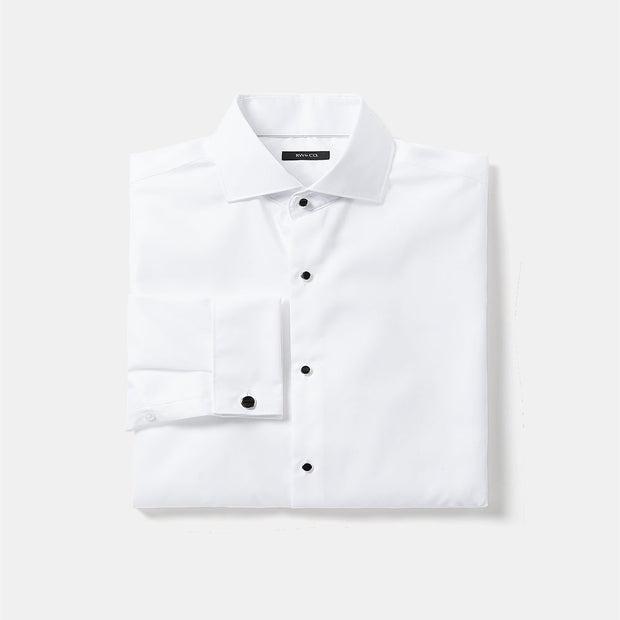 White Tuxedo Dress Shirt