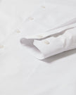 White Slim-Fit Dress Shirt with Grey Micro Dots