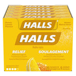 Halls Honey Lemon Flavour Cough Drops, 20 × 9 lozenges