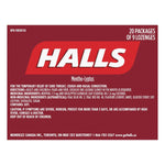 Halls Cherry Flavour Cough Drops, 20 × 9 lozenges