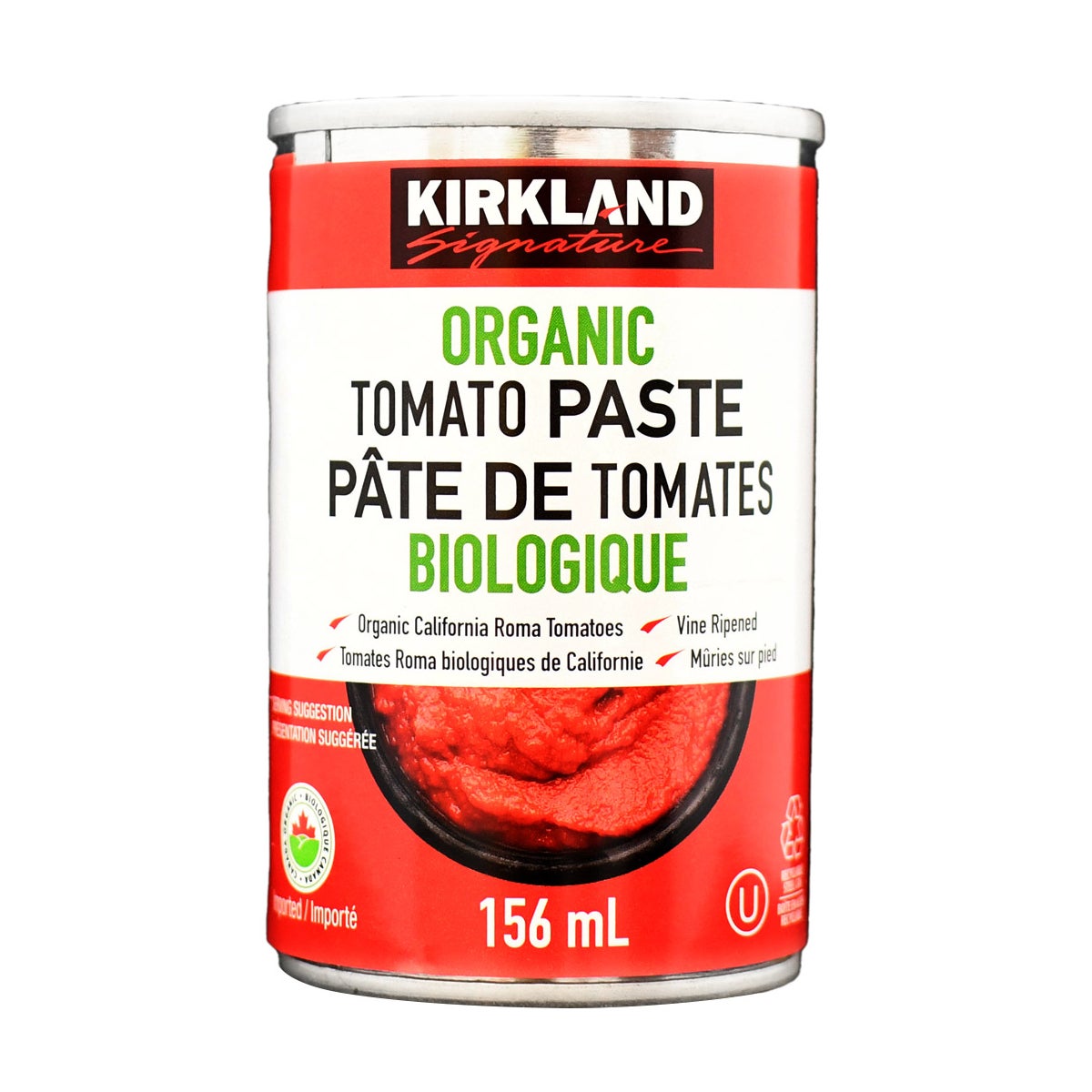 Kirkland Signature Organic Tomato Paste, 12 x 156 mL