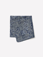 Silk-Blend Handkerchief with Foliage Pattern