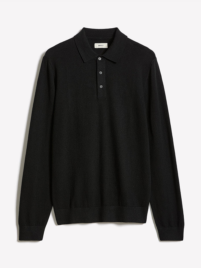 Long-Sleeve Polo Sweater