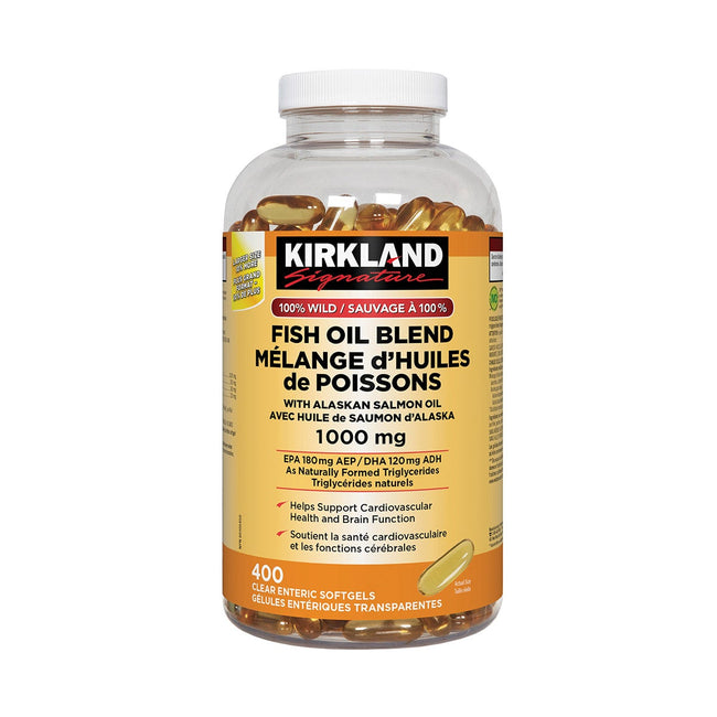 Kirkland Signature 100% Wild Fish Oil Blend, 400 Softgels