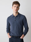 Long-Sleeve Polo Sweater