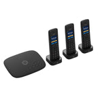 Ooma Telo Internet Home Phone Service with 3 Cordless Handsets