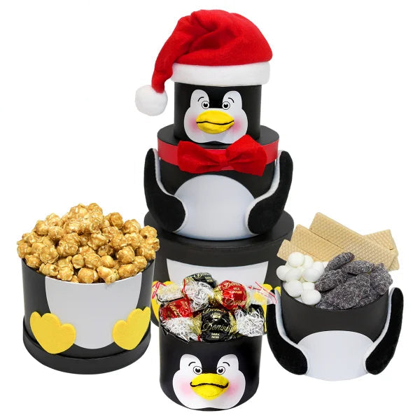 Penguin Holiday Treat Tower, 6 pack