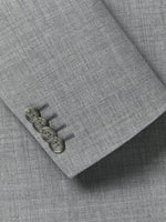 Grey Slim-Fit Wool Suit Blazer