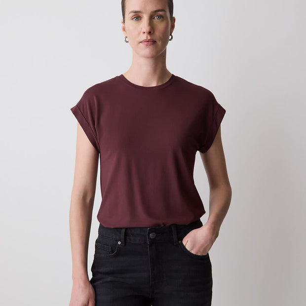 Extended-Sleeve Crew-Neck Tee