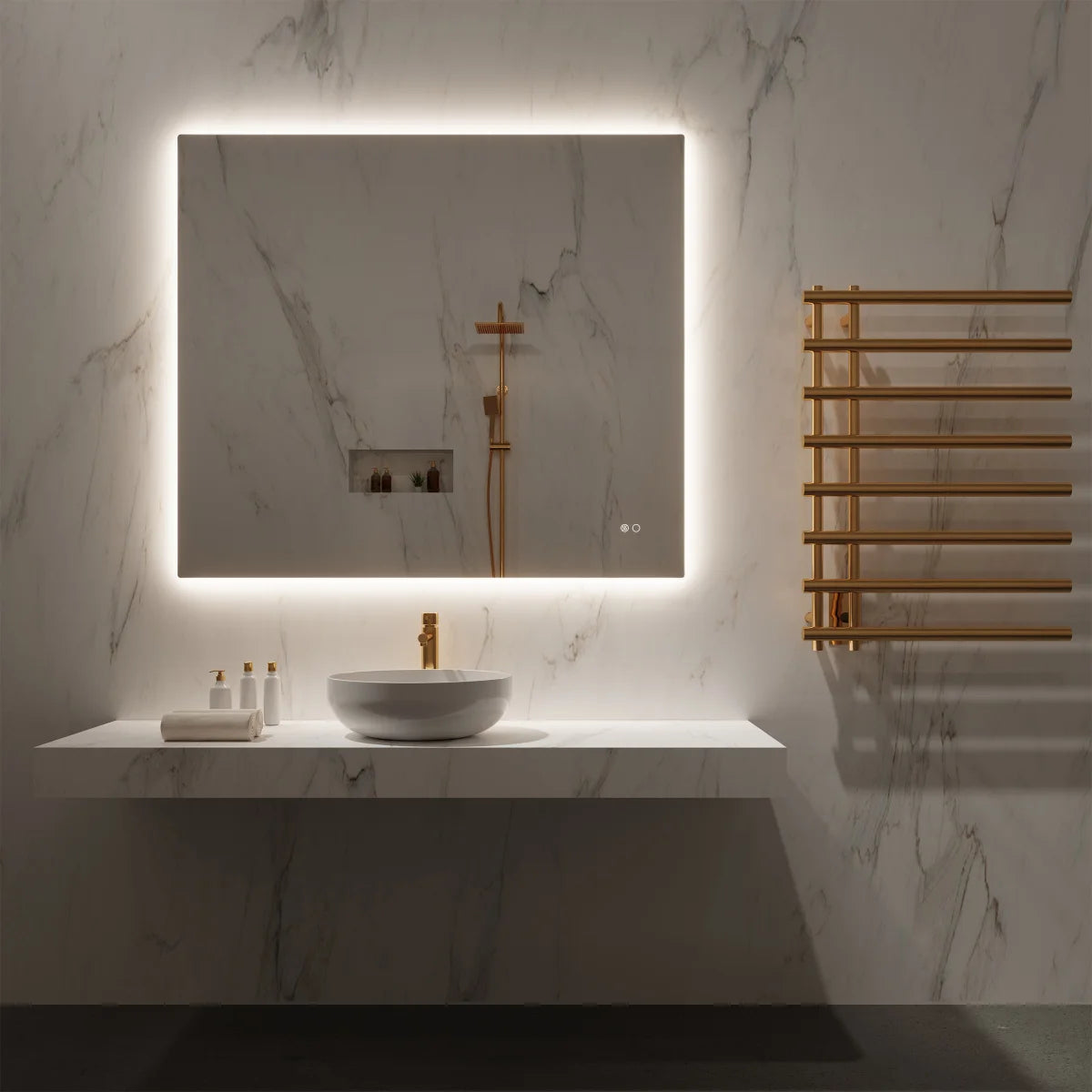 Paris Mirror Kuoni Backlit LED Lighted Mirror