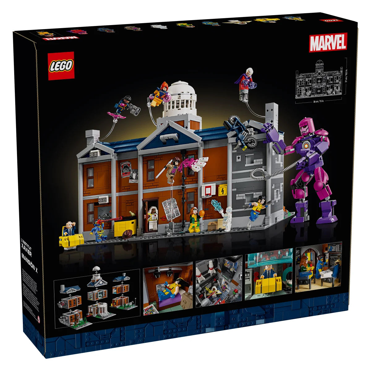 LEGO Marvel X-Men The X-Mansion with Bonus LEGO Marvel Rocket & Baby Groot Minifigure