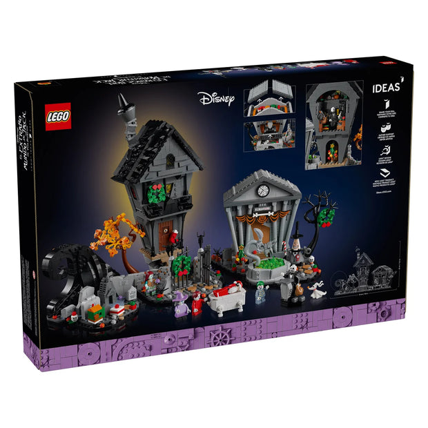 LEGO Ideas The Nightmare Before Christmas Building Craft & Décor Set with Bonus LEGO Minecraft The Wolf Stronghold Fortress Playset Video Game Toy