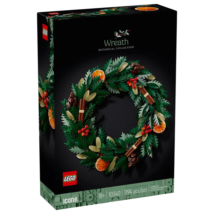 LEGO Icons Wreath Making Kit and Holiday Garland