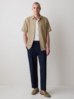 Short-Sleeve Linen Shirt