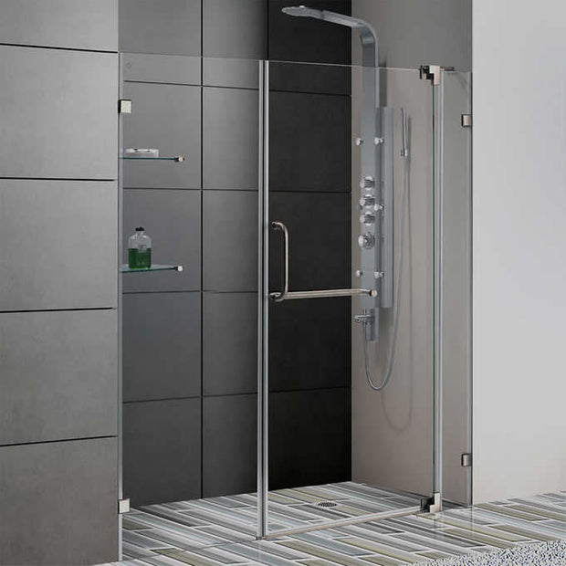 VIGO Mateo Shower Panel System with Round Rain Shower Head