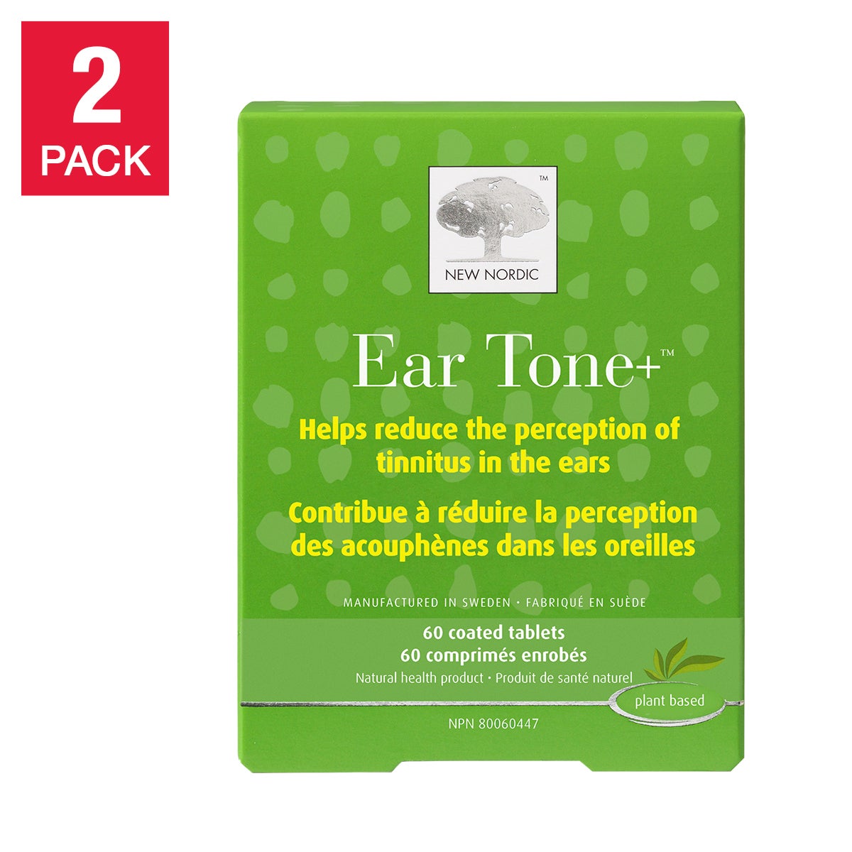 New Nordic Ear Tone, 60 Tablets, 2-Pack