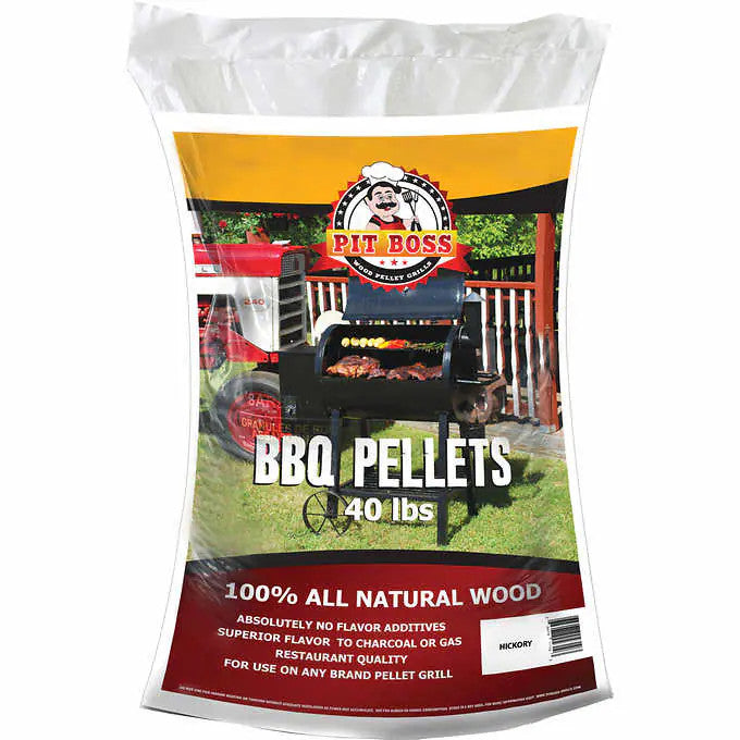 Hickory Natural Hardwood BBQ Pellets 18 kg (40 lb.)