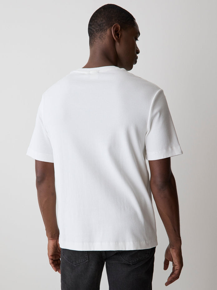Short-Sleeve Crew-Neck Ribbed Tee