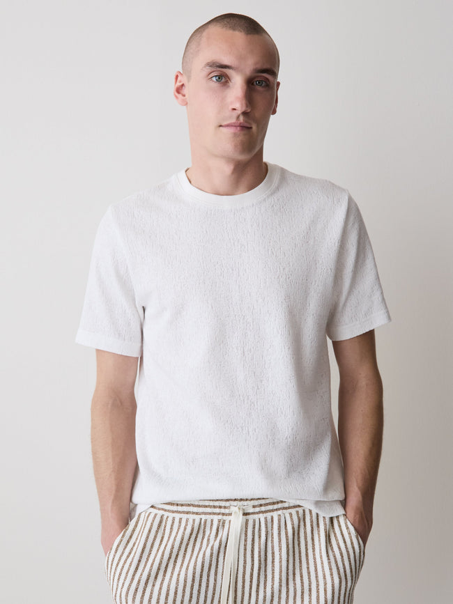 Short-Sleeve Crew-Neck Burnout T-Shirt