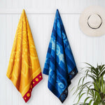 Sunshine & Seahorse Parade Jacquard Beach Towel, 2-pack