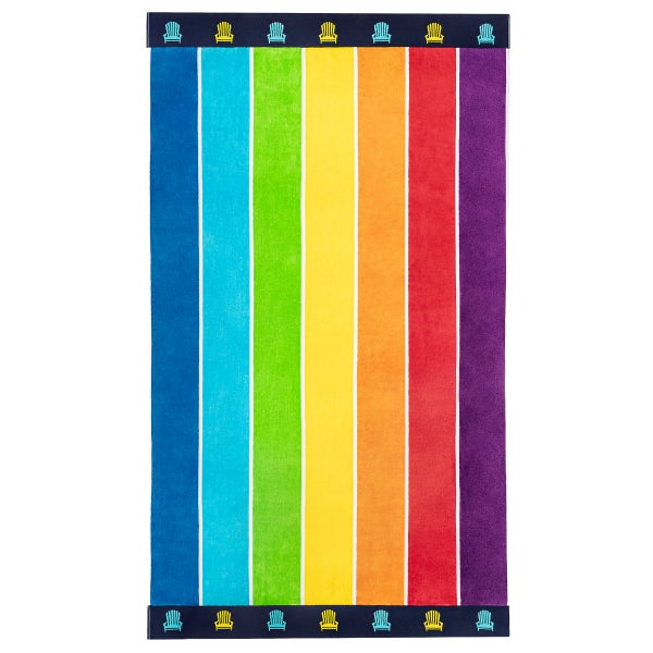 Adirondack Stripes & Cool Broken Stripes Jacquard Beach Towel, 2-pack