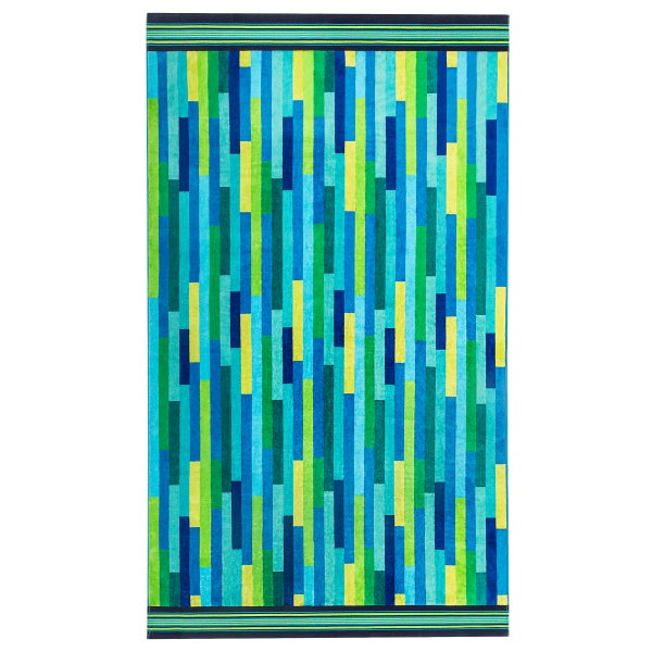 Adirondack Stripes & Cool Broken Stripes Jacquard Beach Towel, 2-pack