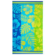 Aloha & Hexagones Blues Jacquard Beach Towel, 2-pack