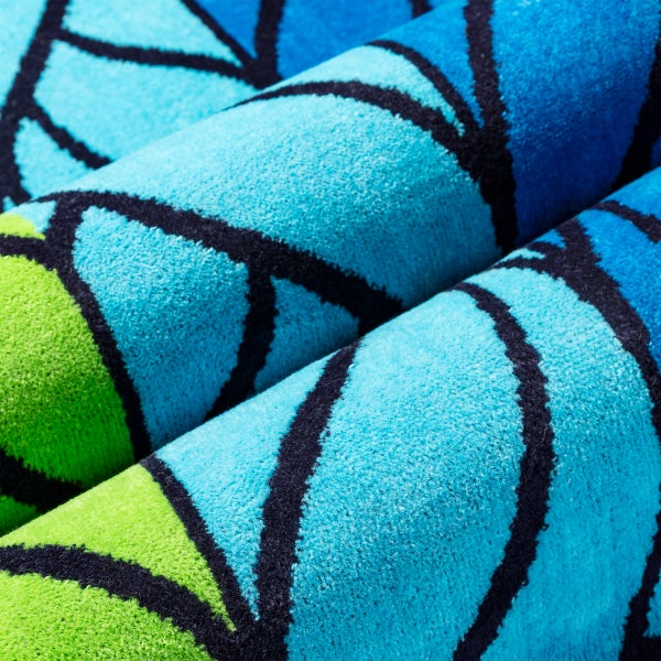 Colourful Waves & Turtle Dream Jacquard Beach Towel, 2-pack