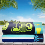Cool Puppies & Bahamas Stripes Jacquard Beach Towel, 2-pack