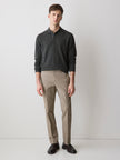Long-Sleeve Polo Sweater