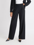 Black High-Rise Wide-Leg Pant