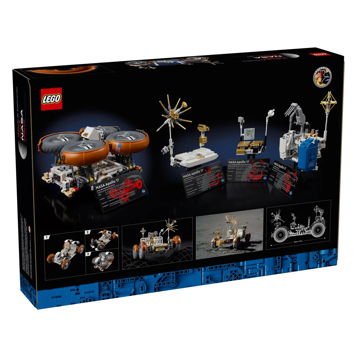 LEGO Technic NASA Apollo Lunar Roving Vehicle – LRV Space Set with Bonus Creator 3 in 1 Space Astronaut Toy Set, Science Toy