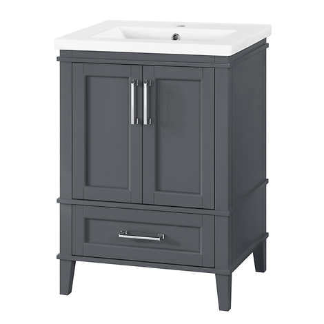 OVE Decors Navata 24 in. Vanity With White Ceramic Top