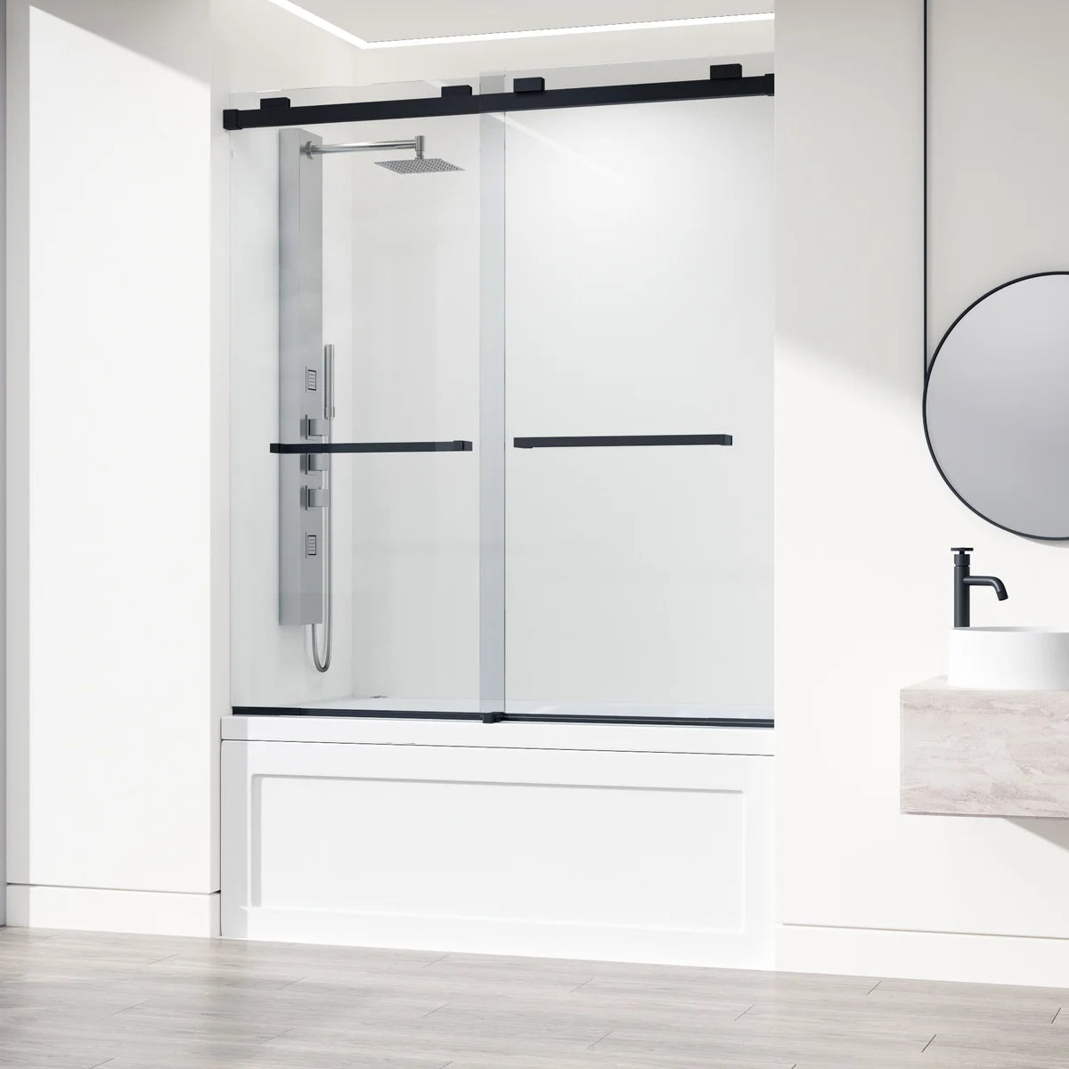 VIGO Houston Frameless Sliding Tub Door