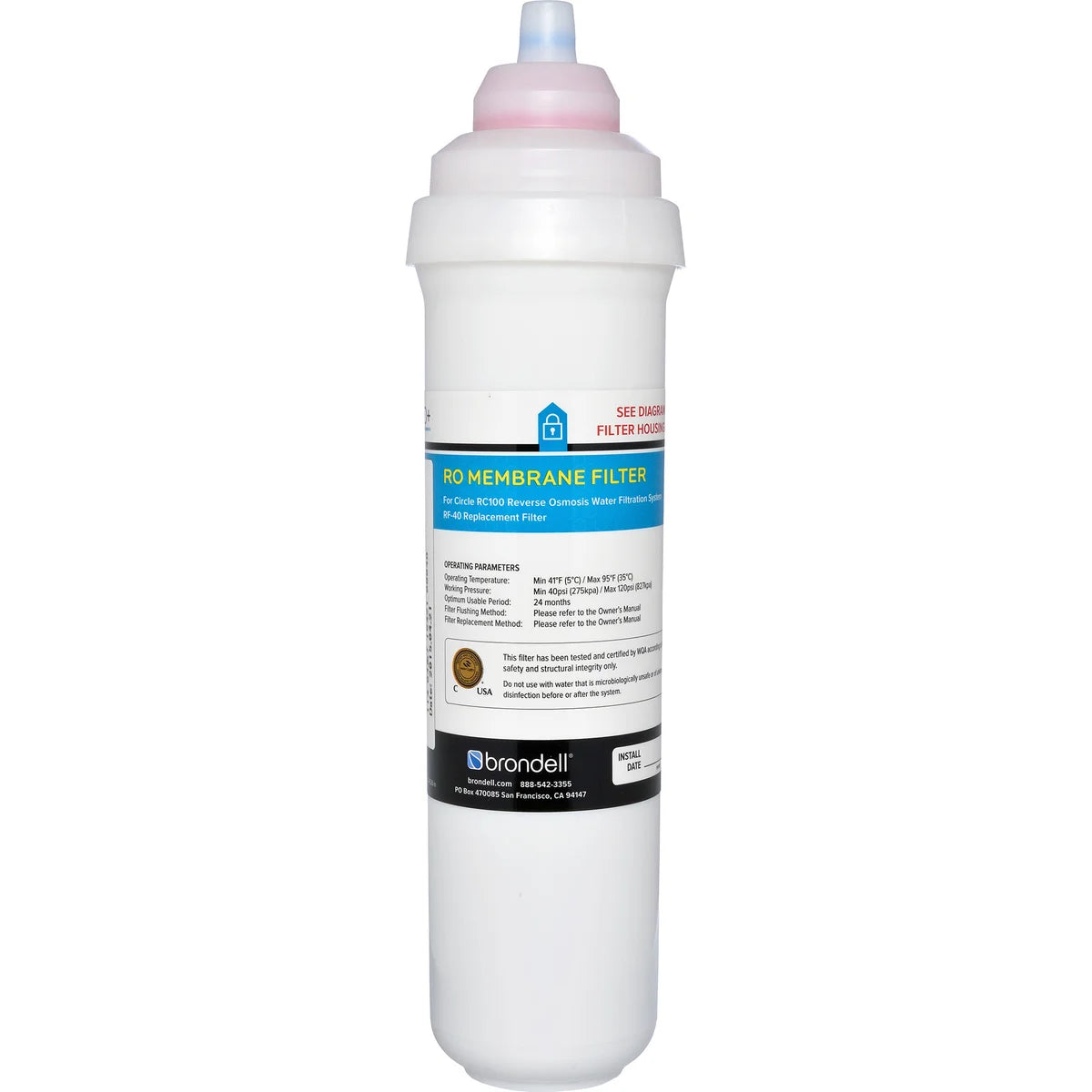 Brondell RF-40 Replacement RO Membrane Filter