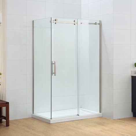 OVE Kelsey 48 in. x 32 in. Corner Shower Kit with Base