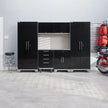 NewAge Products Performance Diamond Plate Series Garage Cabinets, 7-piece Set