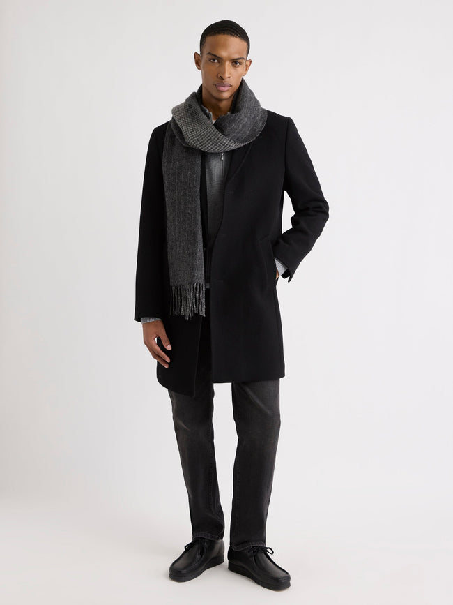 Classic Wool Coat with Tailored Collar