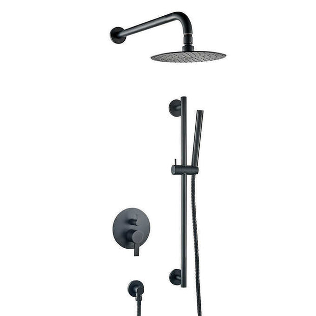 Akuaplus Elite Pressure Balance Shower Post with Rainfall Shower Head