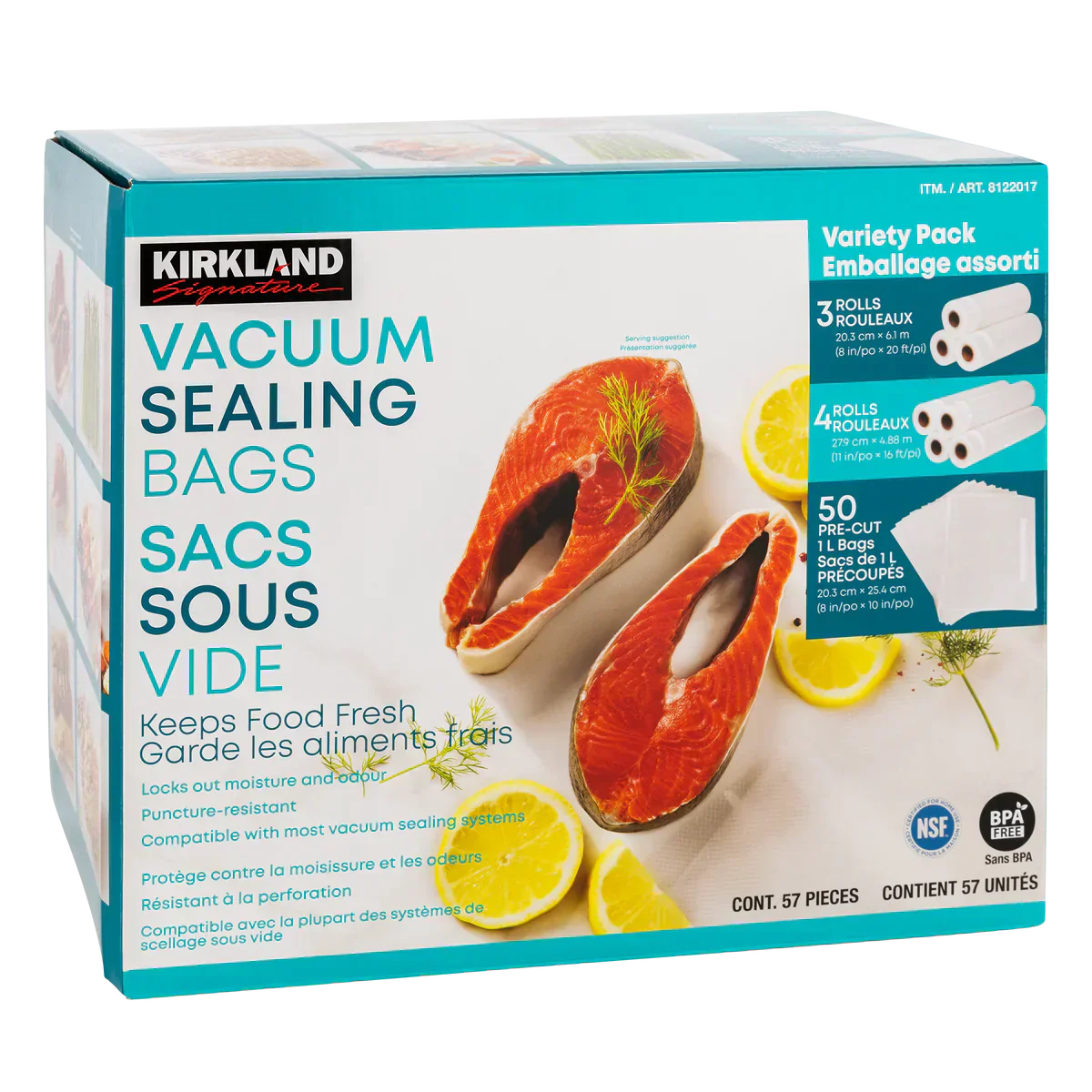 Kirkland Signature Vacuum Sealing Bags, Assortment Pack